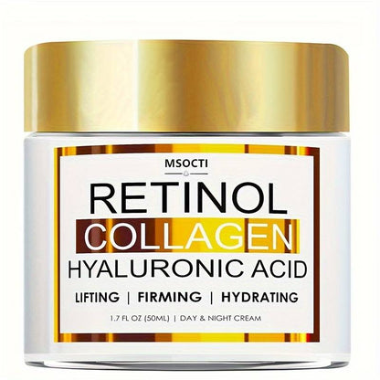 Cremă de față cu Retinol, Colagen si Acid Hialuronic - 50 ML