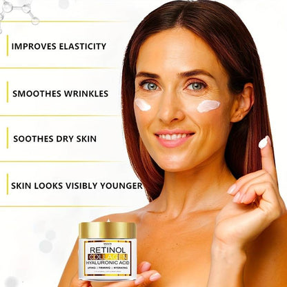 Cremă de față cu Retinol, Colagen si Acid Hialuronic - 50 ML