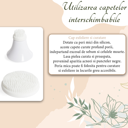 GlowCare 6 în 1 – Dispozitiv de masaj facial pentru îngrijirea pielii